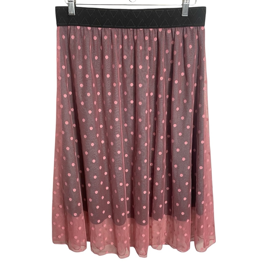 Lularoe Lola Polka Dot Midi Skirt